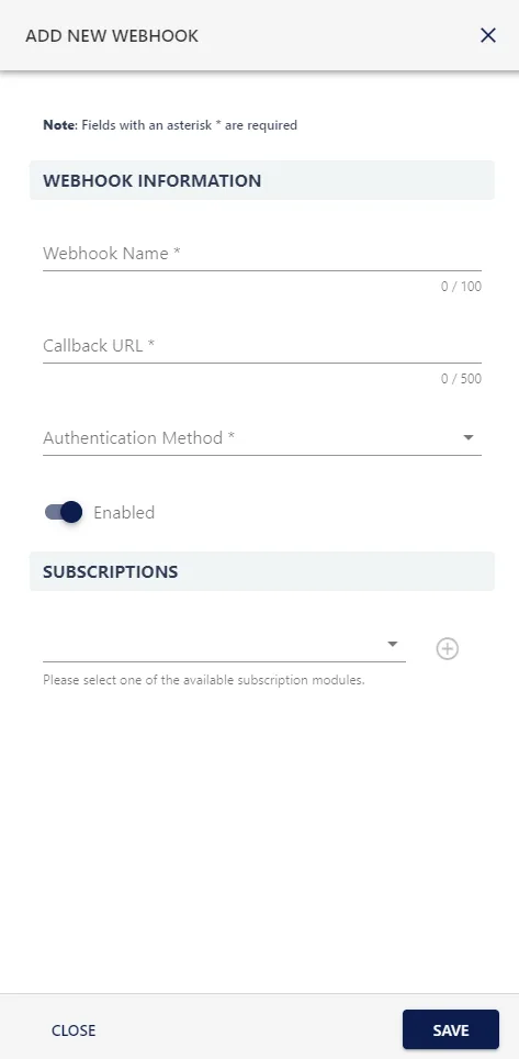 StaffCircle screenshot: Webhooks 2 VYk