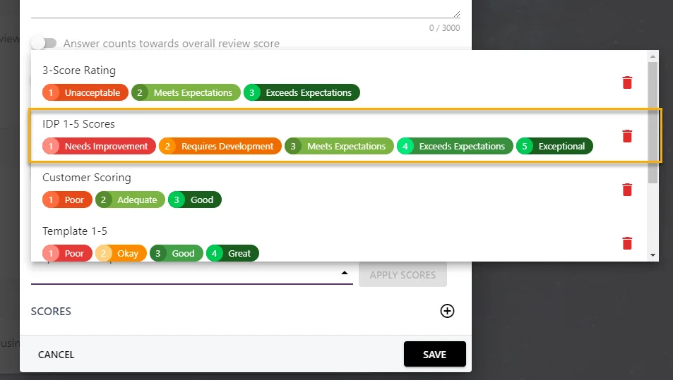 Screenshot from the StaffCircle platform: 9 Box Grid: Create Review