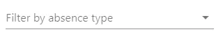 Screenshot from the StaffCircle platform: Absence Overview Report