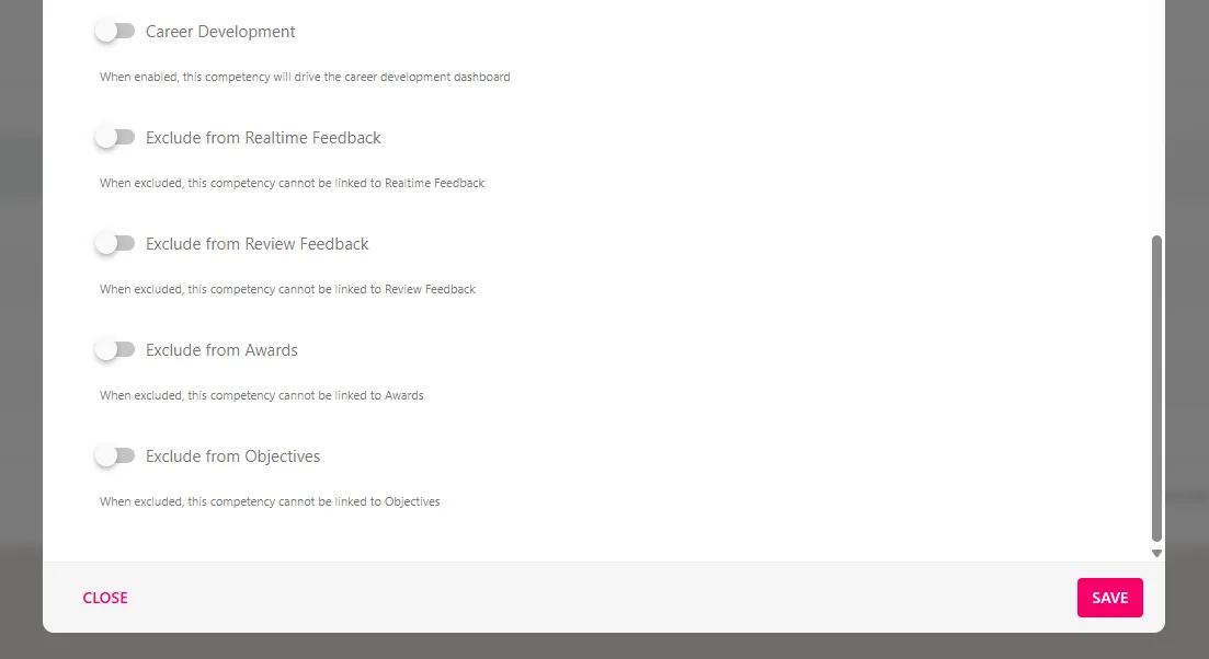 Screenshot from the StaffCircle platform: Add a Competency
