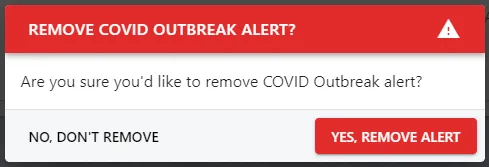 Screenshot from the StaffCircle platform: Alerts: Delete