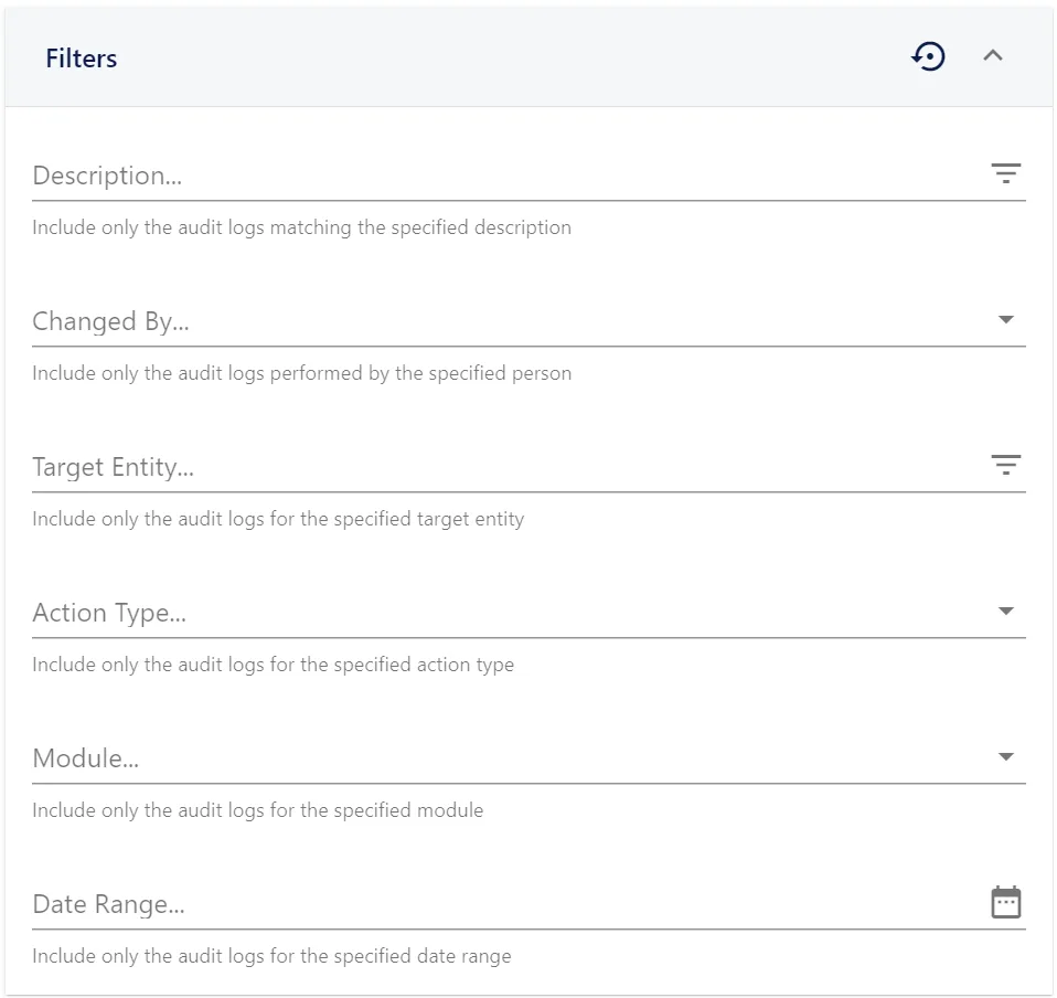 Screenshot from the StaffCircle platform: Audit Log