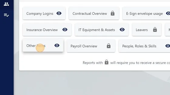 Screenshot from the StaffCircle platform: Can I report on custom fields?