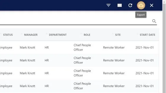 Screenshot from the StaffCircle platform: Can I report on custom fields?
