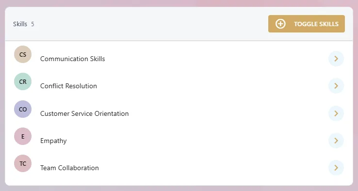 Screenshot from the StaffCircle platform: Capabilities