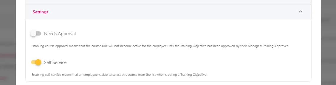 Screenshot from the StaffCircle platform: Courses: Add