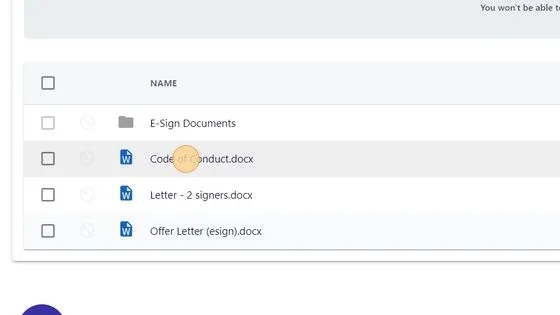 Screenshot from the StaffCircle platform: Create & Send E-Sign Envelope