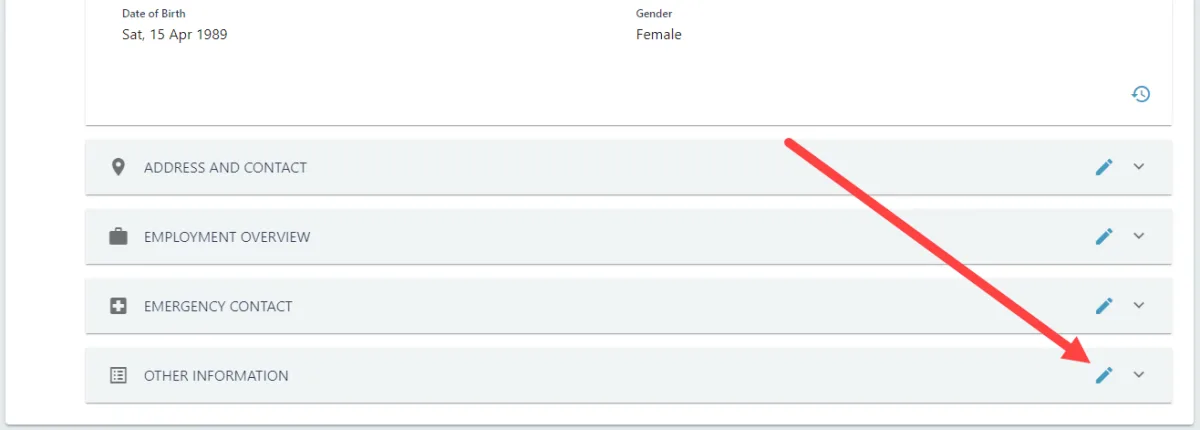 Screenshot from the StaffCircle platform: Custom Fields: Populating custom fields