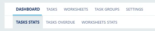 Screenshot from the StaffCircle platform: Dashboard Task Statistics