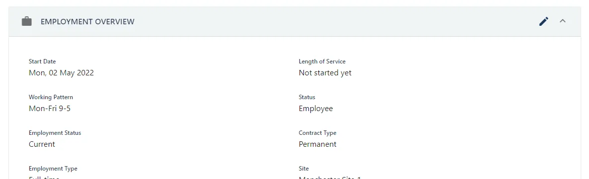 Screenshot from the StaffCircle platform: Departments: Associate an employee