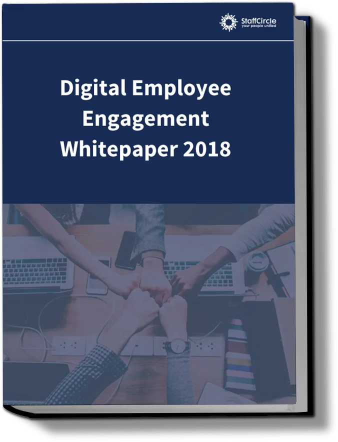 Screenshot from the StaffCircle platform: Digital Employee Engagement Whitepaper