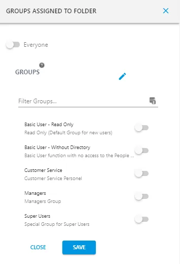 Screenshot from the StaffCircle platform: Documents & Folders Module Overview