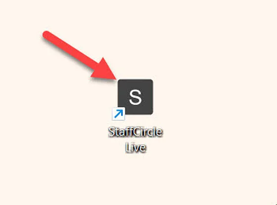 Screenshot from the StaffCircle platform: Downloading StaffCircle as a Desktop App (PWA) for Windows so you can auto start on boot up