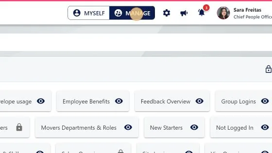 Screenshot from the StaffCircle platform: E-Sign Envelope Usage Report