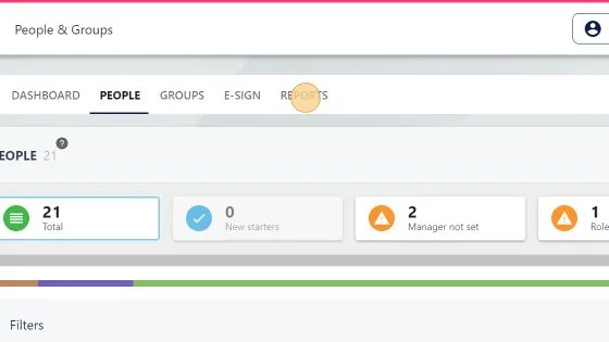 Screenshot from the StaffCircle platform: E-Sign Envelope Usage Report