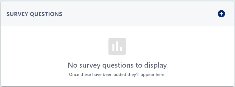 Screenshot from the StaffCircle platform: Engagement Survey Template: Add