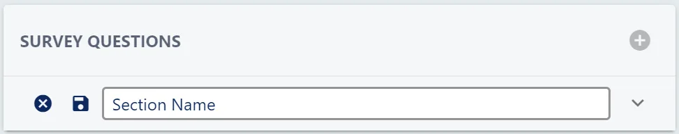 Screenshot from the StaffCircle platform: Engagement Survey Template: Add