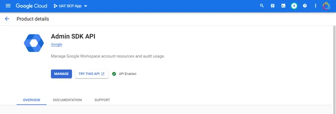 Screenshot from the StaffCircle platform: Google SSO v.1.29.0