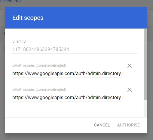Screenshot from the StaffCircle platform: Google SSO v.1.29.0