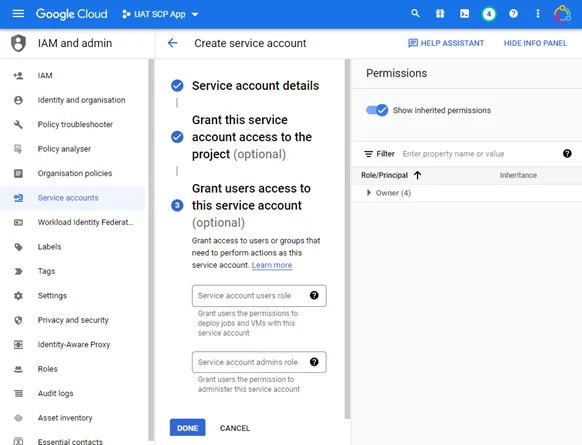 Screenshot from the StaffCircle platform: Google SSO v.1.29.0