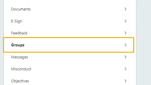 Screenshot from the StaffCircle platform: Groups: Assign a Person