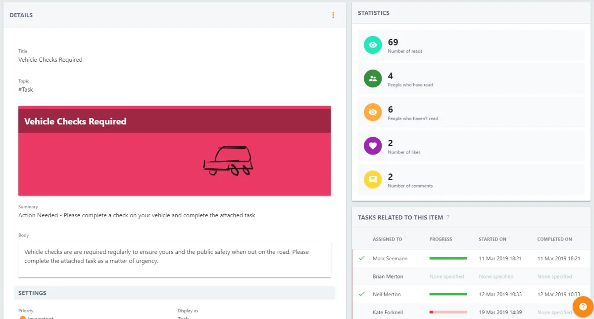 Screenshot from the StaffCircle platform: Holidays & Absence v.1.0.11