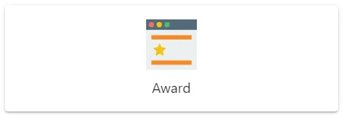 Screenshot from the StaffCircle platform: How can I assign an award via a comms post?