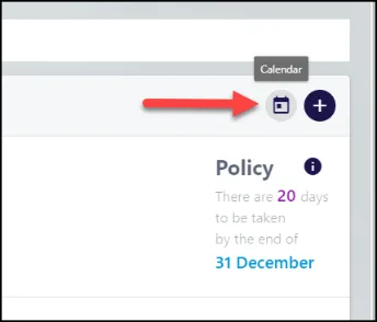 Screenshot from the StaffCircle platform: How can I enable employees to see Company and Department holidays within the calendar