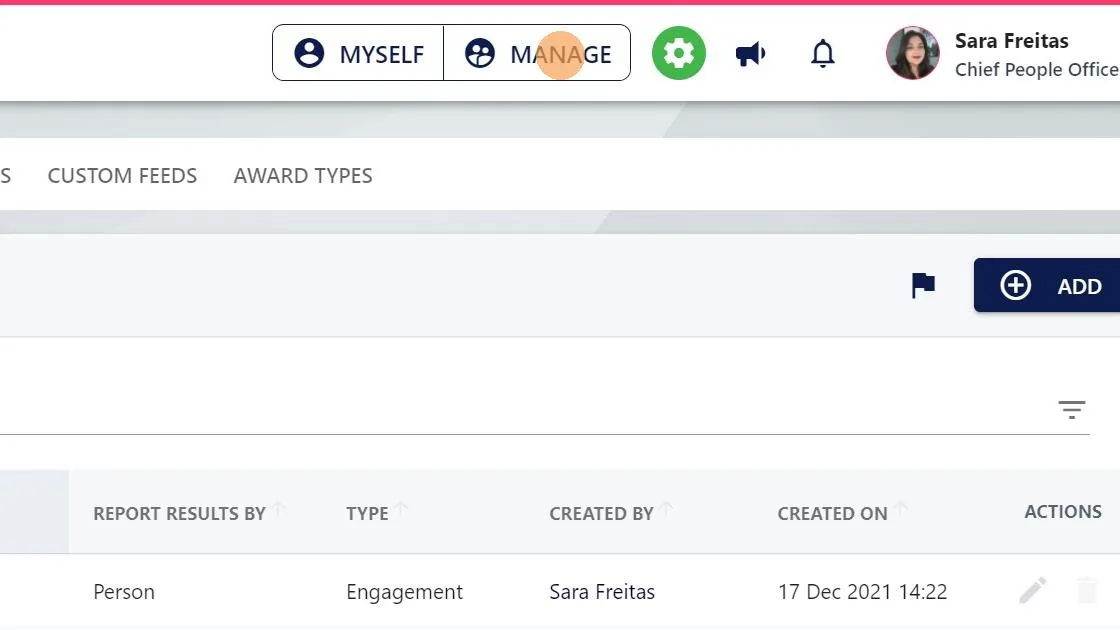 Screenshot from the StaffCircle platform: How do I automatically approve my holiday if I'm the CEO and don't report to anyone or don't have a manager?