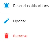 Screenshot from the StaffCircle platform: How do I resend article notifications?