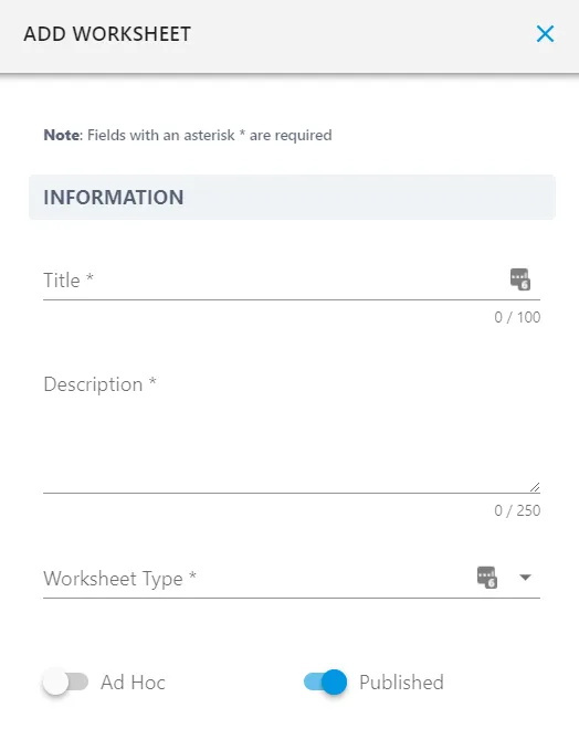 Screenshot from the StaffCircle platform: How to Publish or Unpublish a Worksheet