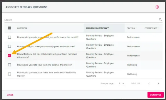 Screenshot from the StaffCircle platform: Incorporating Competencies throughout your platform