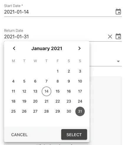 Screenshot from the StaffCircle platform: IT Asset & Equipment Records