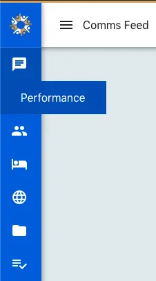 Screenshot from the StaffCircle platform: New Menu v.1.4.0
