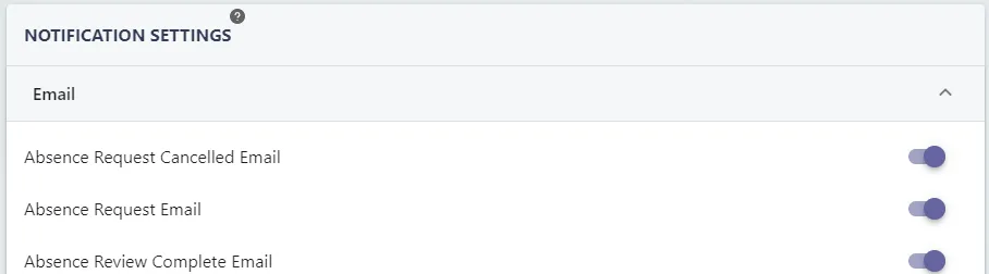 Screenshot from the StaffCircle platform: Notification Settings: Configure