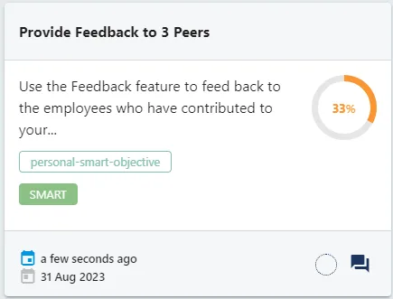 Screenshot from the StaffCircle platform: Objective Templates