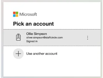 StaffCircle screenshot: Office 365 2