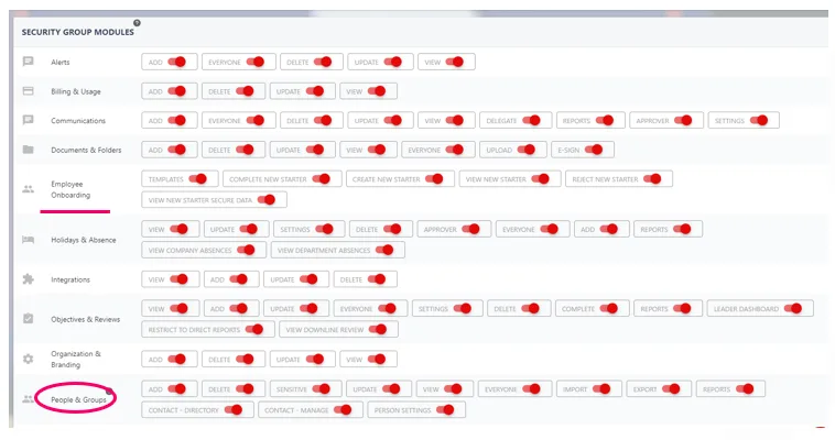 Screenshot from the StaffCircle platform: Onboarding v.1.28.0