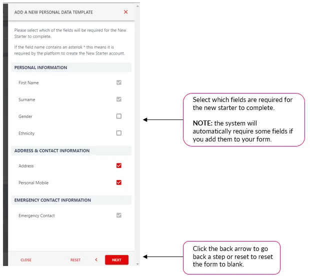 Screenshot from the StaffCircle platform: Onboarding v.1.28.0