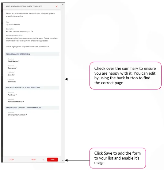 Screenshot from the StaffCircle platform: Onboarding v.1.28.0