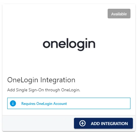 Screenshot from the StaffCircle platform: OneLogin Setup