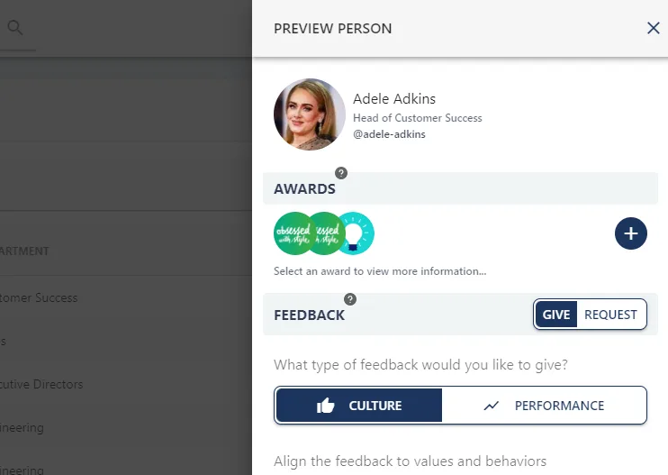 Screenshot from the StaffCircle platform: People: Overview