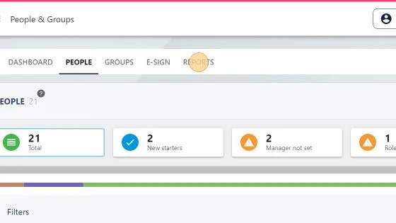 Screenshot from the StaffCircle platform: Report: Not Logged In