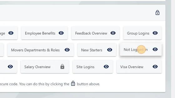 Screenshot from the StaffCircle platform: Report: Not Logged In