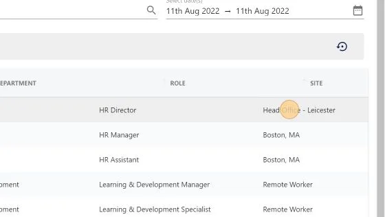 Screenshot from the StaffCircle platform: Report: Not Logged In