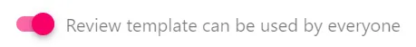 Screenshot from the StaffCircle platform: Review Template Access