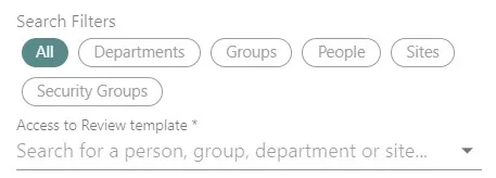 Screenshot from the StaffCircle platform: Review Template Access