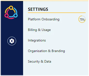 Screenshot from the StaffCircle platform: Search Bar & Menu v.1.31.0