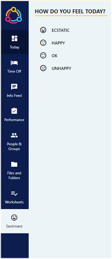 Screenshot from the StaffCircle platform: Search Bar & Menu v.1.31.0