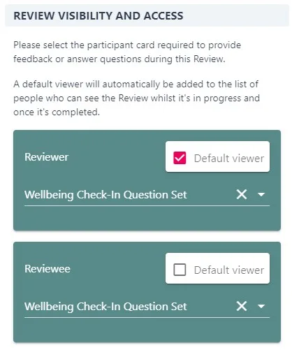 Screenshot from the StaffCircle platform: Sensitive Reviews v.1.30.0